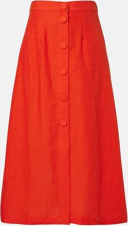 Eres Amusante linen midi skirt