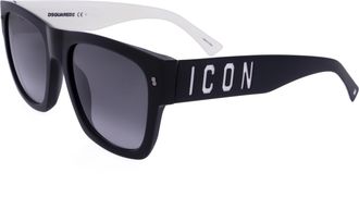 Dsquared2 Mens 55 mm Black White Sunglasses ICON0004-S-80S-55