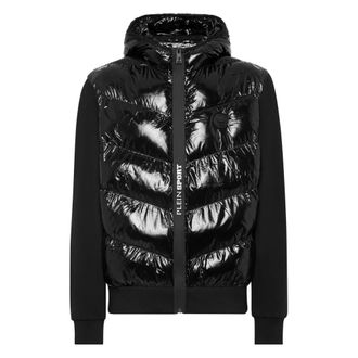 Plein Sport Nylon Gewatteerde Jas - Heren - Ski Jassen - Zwart - 2XL - Nylon - Fitness