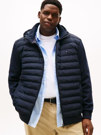 Tommy Hilfiger Big & Tall Kapuzensweatjacke BT-MIX MEDIA ZIP THROUGH, Herren, Gr. 4XL, desert sky, Sweatware, Obermaterial: 72% Baumwolle, 28% Polyester, TOMMY HILFIGER BIG & T