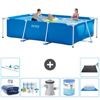 Intex Piscina Con Estructura Rectangular - 300x200x75 Cm - 7-piezas S40197
