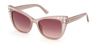 Guess GM00000 59T Womens Sunglasses Brown Size 54
