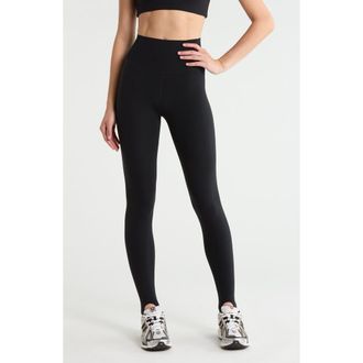 SPLITS59 River High Waist Airweight Stirrup Leggings in Black at Nordstrom, Size X-Small