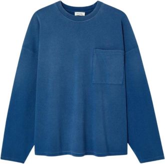 American Vintage Aroma Mafo 02E Vintage Spray Ocean - Heren - T-shirts - Blauw - M/L - Tops