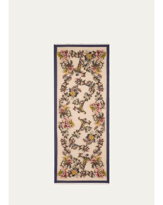 Etro Fil Coup&eacute; Floral Wool-Blend Scarf