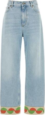 Valentino Garavani Denim Jeans - Dames - Loose Fit Jeans - Blauw - W26 - Denim - Jeans