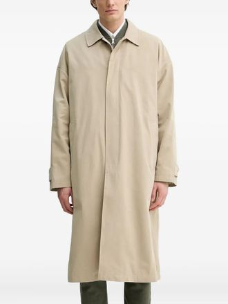 Les Deux corduroy-collar buttoned coat - Neutrals
