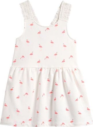 Splendid Kids Flamingo Fun Dress in Flamingo Print at Nordstrom, Size 2T