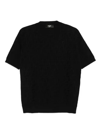 Fendi FF-logo T-shirt - Black