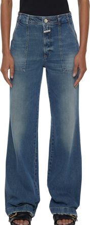 Closed Womens Aria Denim Jean In Dark Blue