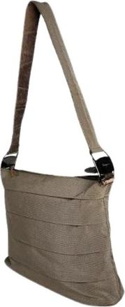 Ferragamo Pre-owned Cross Body Bags, female, Brown, Size: ONE SIZE Pre-owned Fabric Shoulder Bag