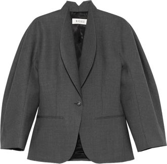 R&oacute;he Blazer con scollo a scialle - Grigio