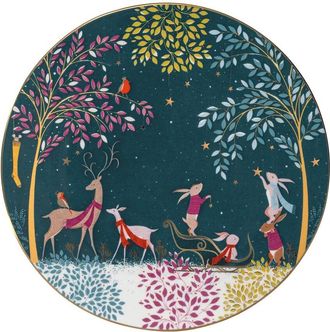 Portmeirion Sara Miller Woodland Tales 9In Deer & Robin Serving Plate