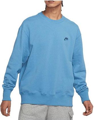 Nike Mens Nike Sportswear Logo Casual Sports Round Neck Pullover Blue DA0022-469