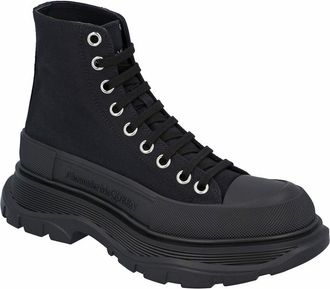 Alexander McQueen Alexander Mcqueen Womens Canvas Tread Slick Boot (Authentic Pre-Loved)