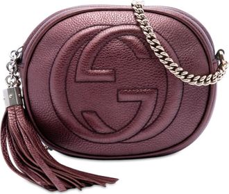 Gucci Pre-owned Gucci Mini Metallic Pebbled Calfskin Soho Chain Crossbody Ladies 6S6G0THZBZ4UYJ9W