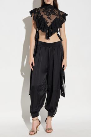 Zimmermann Lace Top, Womens, Black