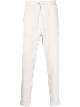 Polo Ralph Lauren drawstring-waist jersey track pants - men - Cotton/Polyester - L - Neutrals