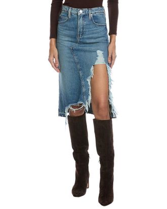 Frame Denim Frame Decon Release Fray Hem Denim Skirt
