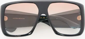 Victoria Beckham Oversized Soft Square Acetate Frame In Blue