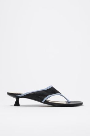 Bimba & Lola Heeled sandal in leather in Black at Nordstrom, Size 38