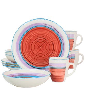 Gibson Home Dnu Gibson Home Richvale 12Pc Round Durastone Dinnerware Set