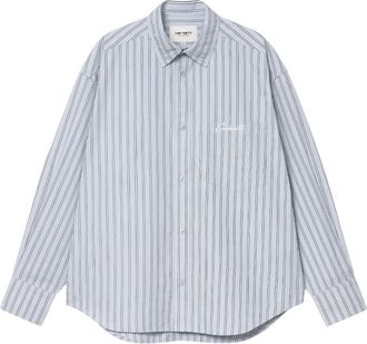 Carhartt Work in Progress Grimsby Stripe Shirt - female - Carhartt Wip - Shirts - Blue - M - Blouses & Shirts