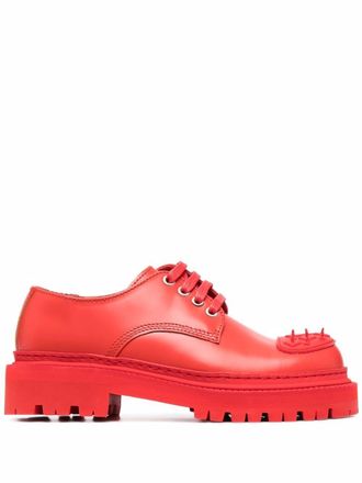 Camperlab Eki lace-up leather shoes - Red