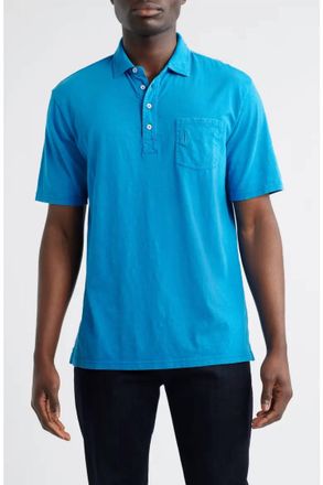 Johnnie-O Coastal Wash Polo In Riptide