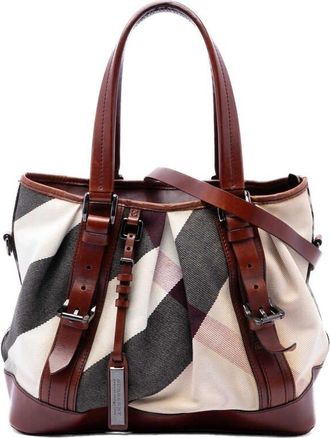 Burberry Pre-owned Burberry Mega Check Canvas Lowry Satchel Ladies ZXPTFORJP9LLYPHA