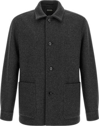 Ermenegildo Zegna Grey Relaxed Overshirt