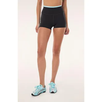 P.E Nation Convex 3-Inch Bike Shorts in Smokestone at Nordstrom, Size X-Large