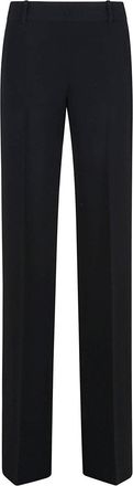 Ermanno Scervino Tailored Black Crepe Trousers