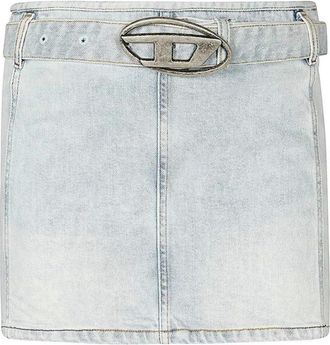 Diesel Denim Rok - Dames - Spijkerrokken - Blauw - W29 - Denim - Rokken