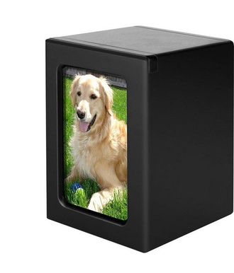 OEM Urna Peque&ntilde;a Para Gato Negro Con Espacio Para Foto