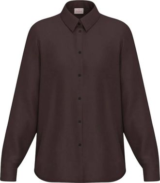Emme Di Marella Emmedro Shirt - Dames - Overhemden - Bruin - S - Polyester - Overhemden