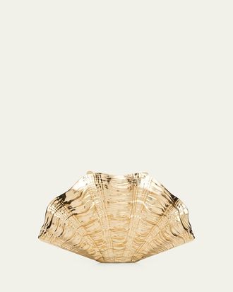 SIMKHAI Venus Shell Minaudiere Clutch Bag