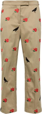 Thom Browne Brown Mid-rise Tailored Twill Trousers