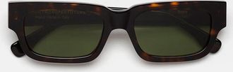Retro Superfuture Sunglasses Roma 3627 Green Lrv Brown/Green Unisex