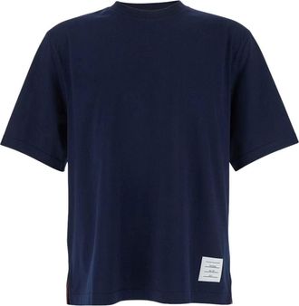 Thom Browne Short Sleeve T-Shirt Navy MJS288A-00042-415