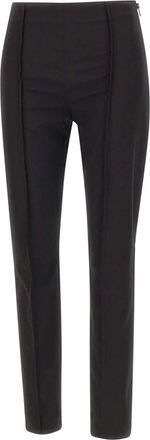 Maison Margiela Slim-fit Broek - Dames - Slim Fit Broeken - Zwart - XS - Katoen - Broeken