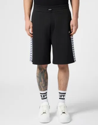 Philipp Plein Drawstring Shorts Plein Tennis Men in Black at Nordstrom, Size Medium