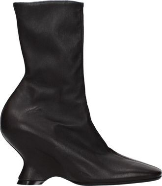 Dries Van Noten Dries Van Noten Damess Enkellaarzen Bruin/Donkerbruin Leer