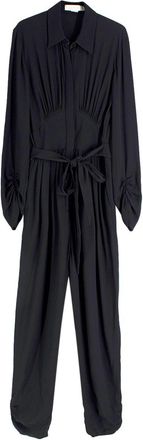 Stella McCartney Belted Black Jumpsuit Size M