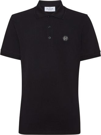 Philipp Plein Polo Shirt SS Stones Skull&Bones - Heren - Polos - Zwart - 4XL - Katoen - Tops