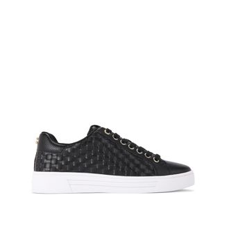 Carvela Womens Daze Weave Sneakers - Black - Size UK 4