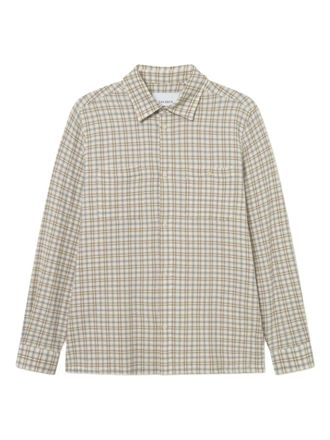 Les Deux checked chest-pocket shirt - Green