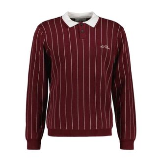 Les Deux Truien & Vesten, Heren, Rood, 2Xl, Signature Gebreide LS Polo
