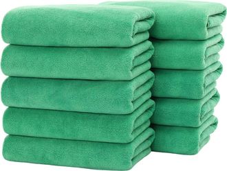 OEM Toallas De Sal&oacute;n, Paquete De 10 (no Resistentes A La Lej&iacute;a, 30 X 70 Cm) Toallas De Microfibra Ultrasuaves Y Absorbentes Para Sal&oacute;n, Manos, Gimnasio, B