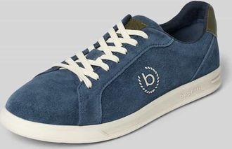 Bugatti Sneaker aus beschichtetem Leder Modell Powder in Marine, Gr&ouml;&szlig;e 40